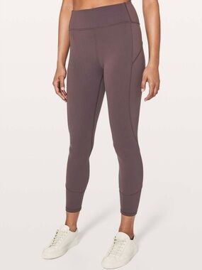 Lululemon In Movement 7/8 Tight *Everlux 25" Vintage Grape Size 8 Leggings